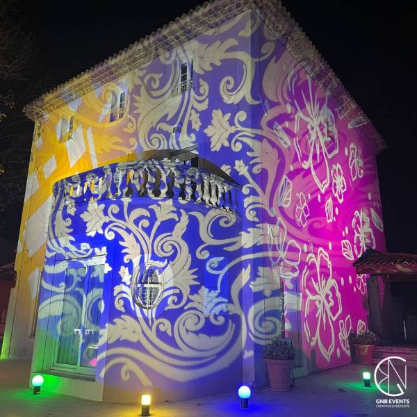 Domaine viticole illuminé pour une soirée Sainte Luce à Aix-en-Provence