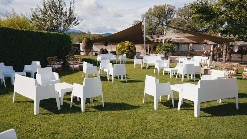 salon de jardin lounge pour événement