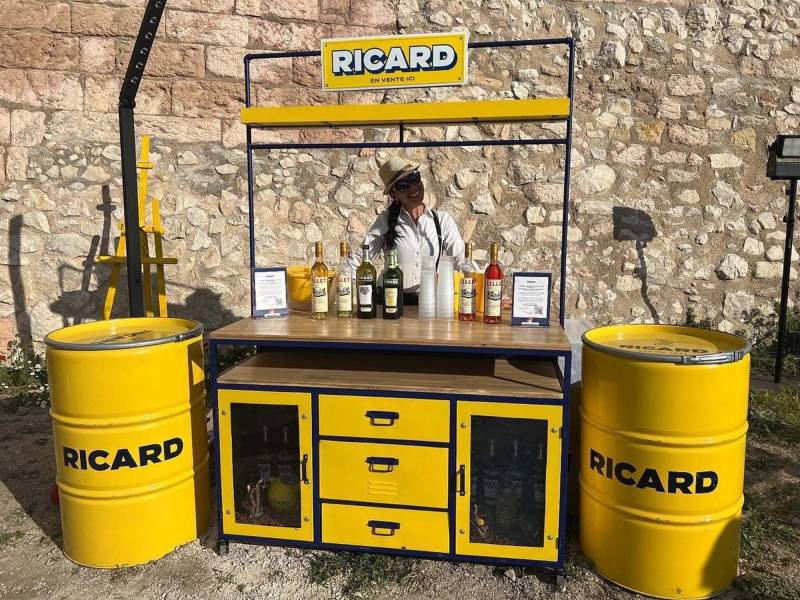 Bar Ricard Soirée arrivée de la Flamme Olympique à Marseille 