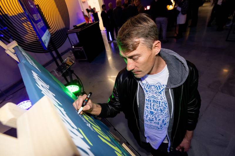 Artiste Graffeur animation soirée d'entreprise Fondation Vasarely Aix-en-Provence (13)