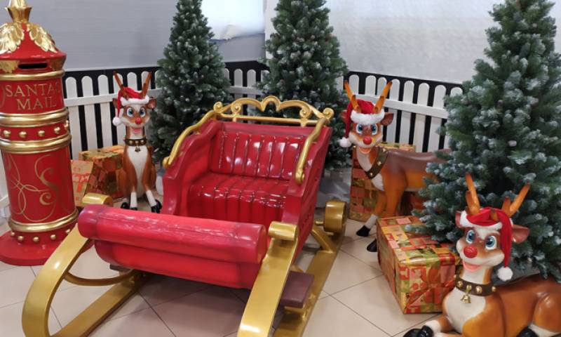 événement professionnel sur le thème de Noël - traineau 